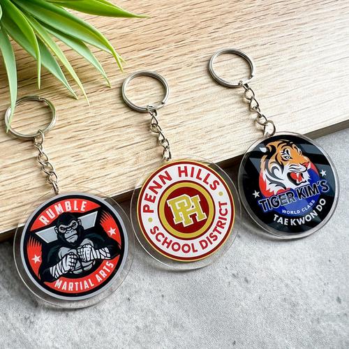 Custom Die-Cut Acrylic Keychain